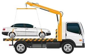 Animated GIF of breakdown truck loading a vehicle on highway